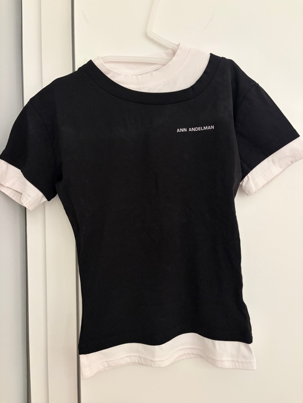 Ann Andelman Black Layered-Look Tee